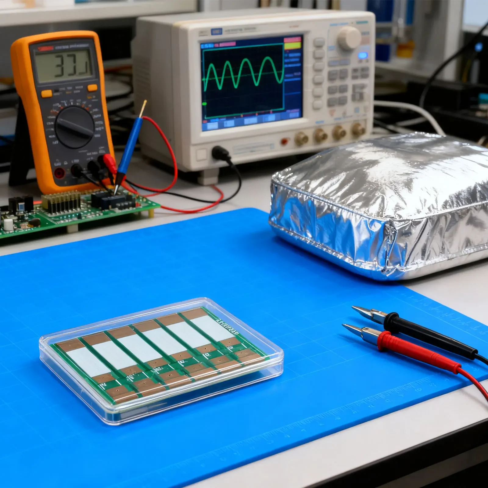 Four-wire Resistance Calibration Board For Multimeter And Ohmmeter Testing With Six Selectable Values For Accurate Measurement