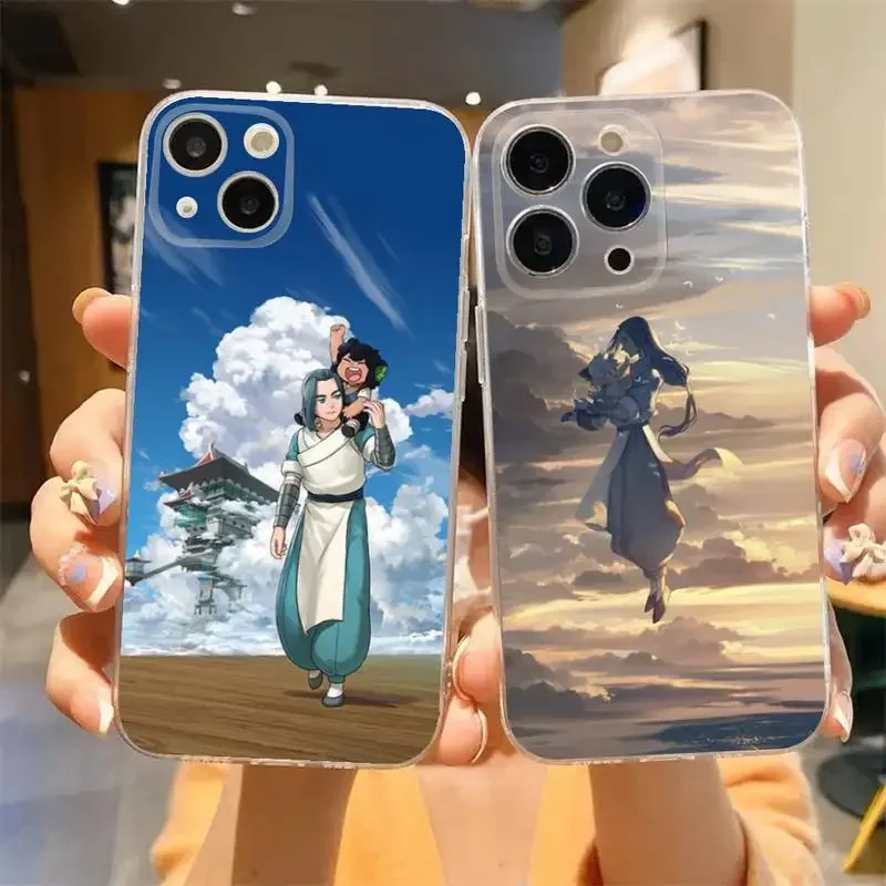 The Legend Of Luo Xiao-Hei Phone Case For iPhone 11 12 Mini 13 14 Pro XS Max X 8 7 6s Plus 5 SE XR Transparent Shell