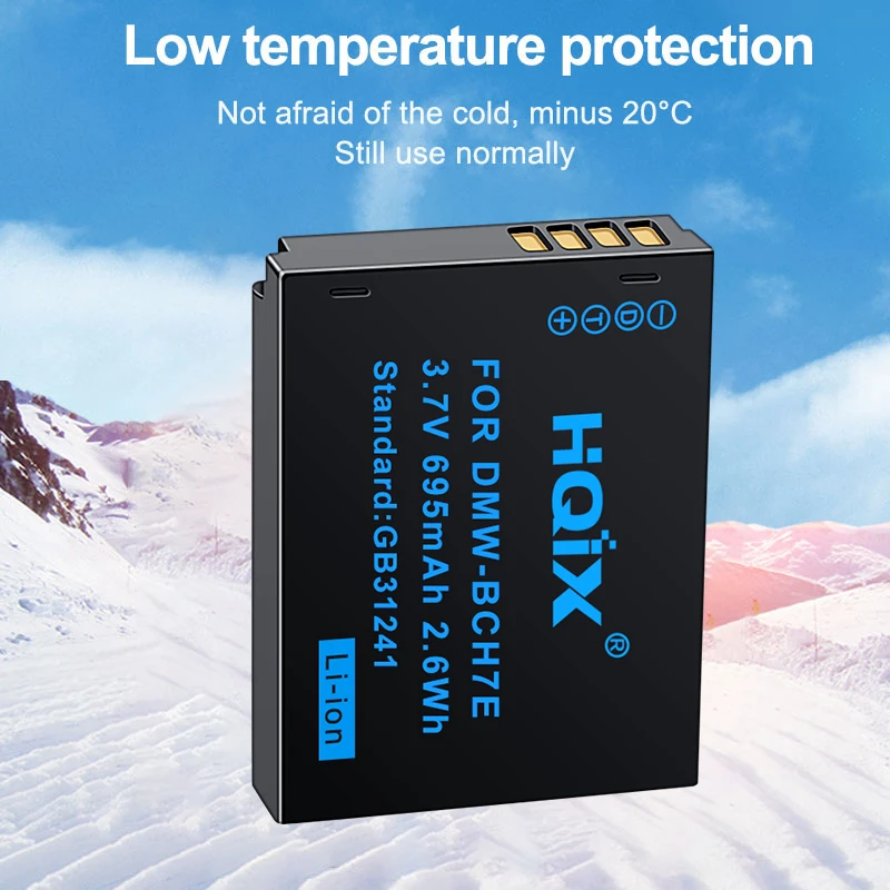 HQIX لكاميرا Panasonic FP2 FP3 FT10 TS10 بطارية شاحن مزدوج