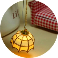 

【BS】1:12 Кукольный домик Мини-люстра Потолочный светильник Светодиодный светильник Настенный светильник Кукла Декор Игрушка