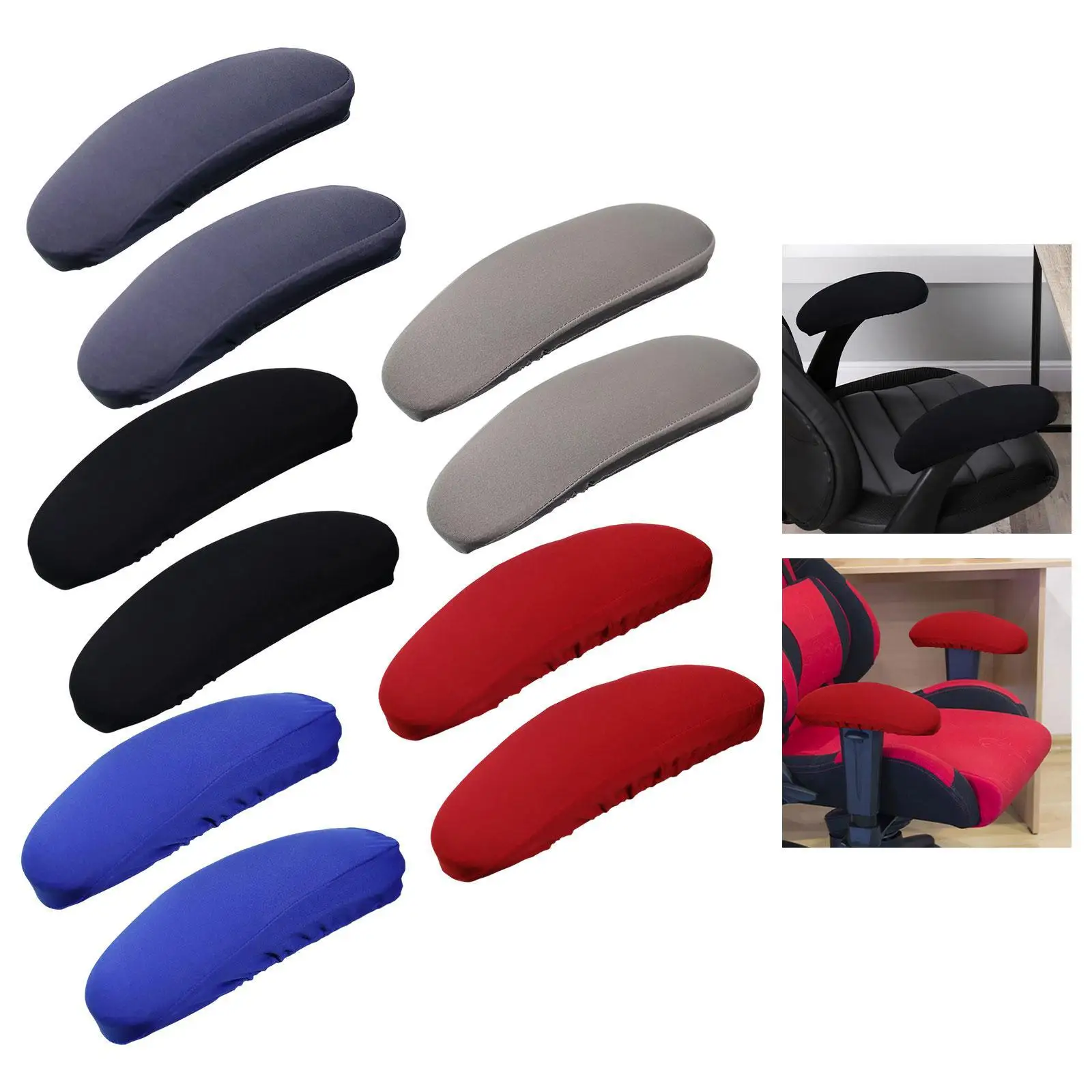 

Набор из 2-х чехлов для подлокотников офисных стульев, эластичная защита