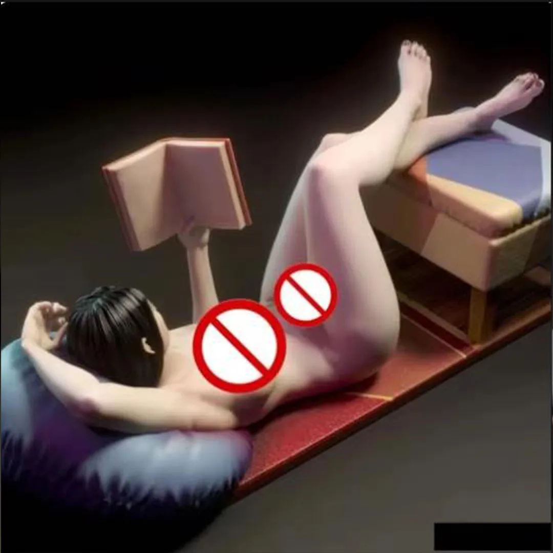 120mm, 100mm, 75mm, 50mm 3D printing, NSFW, miniature model resin figures,A Woman Reading A Book unassembled and unpainted kit