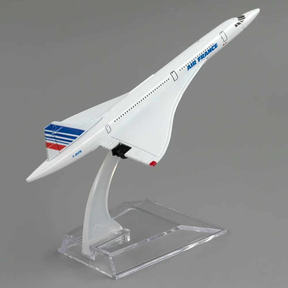 

1/400 Scale Aircraft Air France Concorde 16cm Alloy Airplane Model Toy for Children Xmas Gift Collection