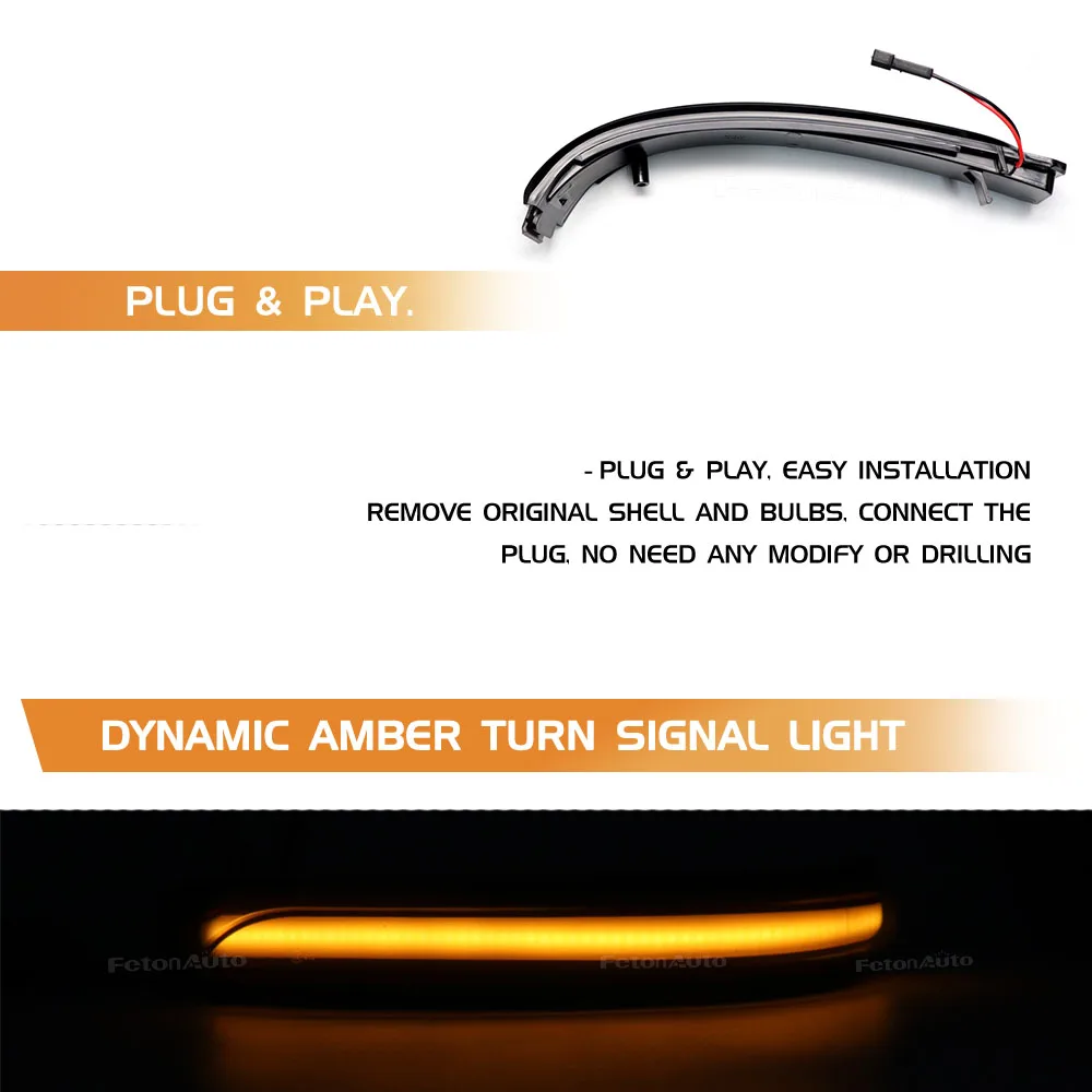 For Mercedes Benz Class A B W169 A160 W245 Facelift LED dynamic side rearview mirror turn signal lamp sequence lamp arrow lamp