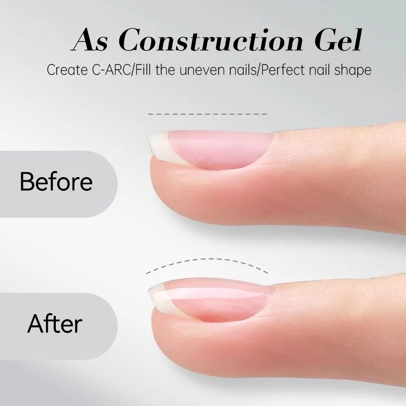 UR SUIKER 4 IN 1 Basis Gel Nagel Tips Gel Bouw Gel Strass Gel Nagellak Efficiënte Functie Zelfklevende Nail Art Gel DIY