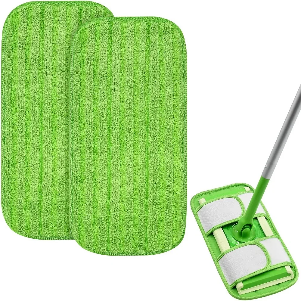 

Microfiber Mop Pads For Swiffer Sweeper Mops Reusable Washable Floor Mop Pad Refills Multi Surface Wet & Dry Cleaning 12 inches