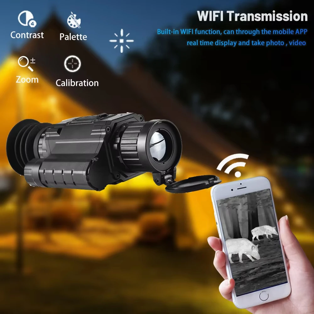 Newest TK256L Thermal Imaging Scope 256*192 25mm for Hunting Target Search Thermal Monocular Video Records Cross Cursor Sighting