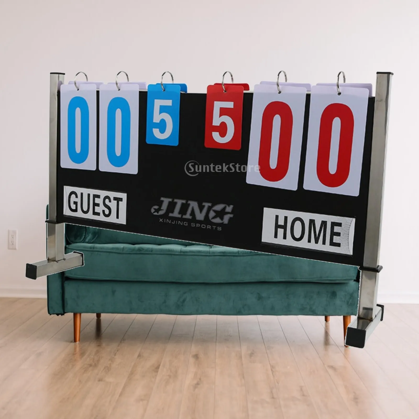 Manual Sports Scoreboard with Flip Cards Double-Sided Scoreboard with Flip Cards for Schools, Basketball Games, Tournaments