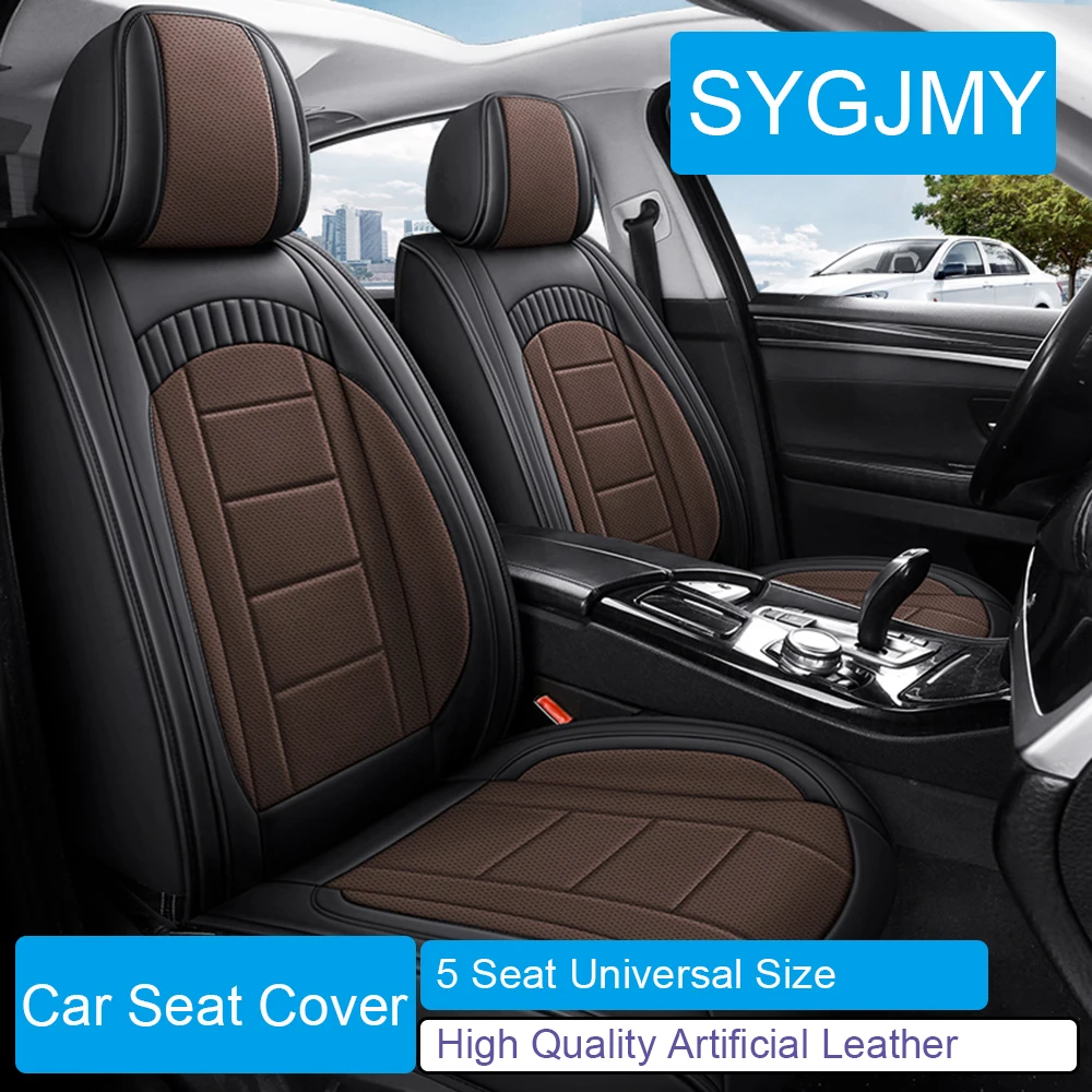 5 Seat PU Leather Car Seat Cover for Opel Astra Insignia Corsa PEUGEOT 206 207 208 308 2008 3008 Lexus ES RX CT Car Accessories