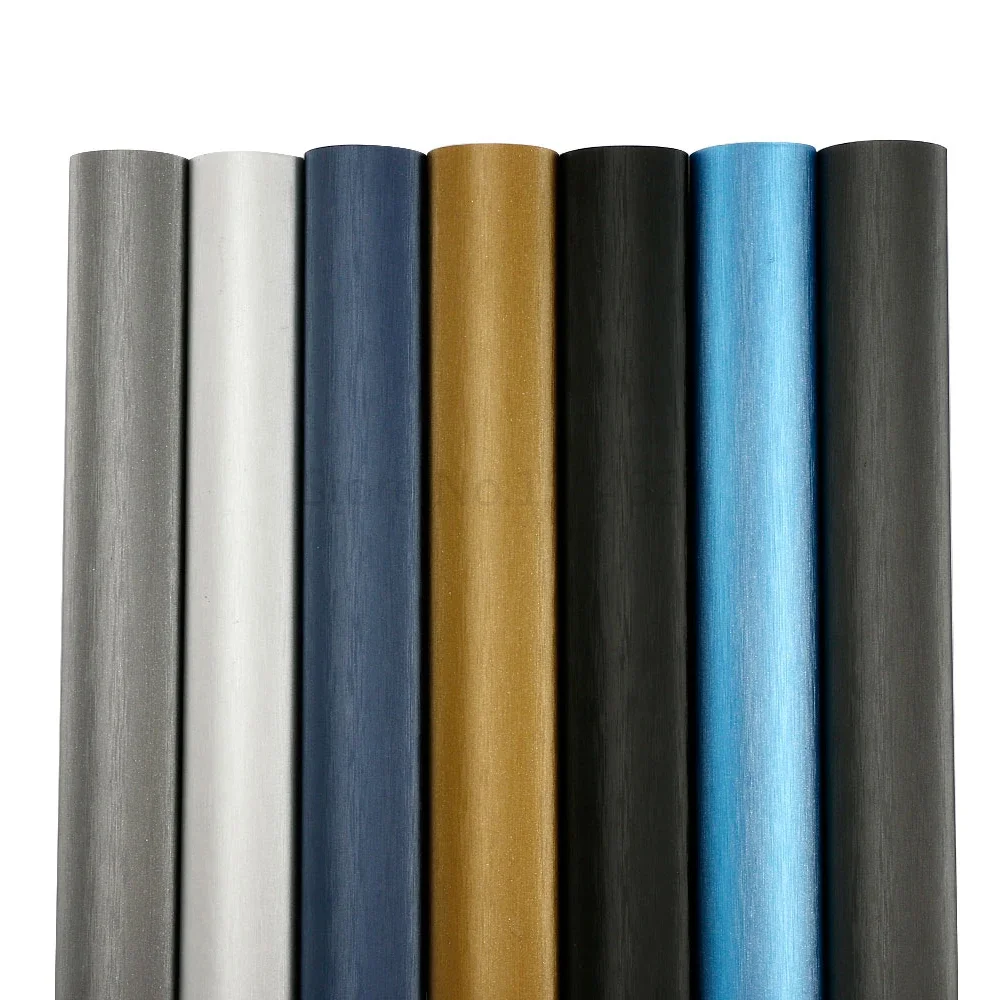 

50*200cm Satin Matt Brushed Vinyl Wrapping Foil Car Stickers Vehicle Wrapping Covering Film Decals Auto Decorative Accessories