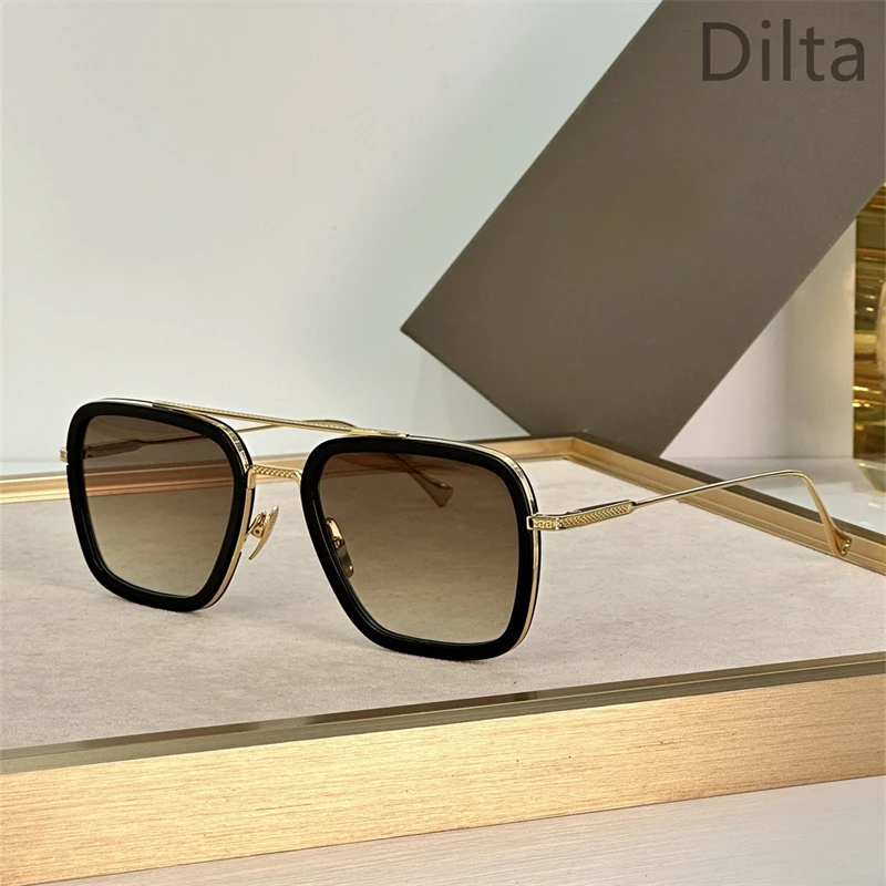 DILTA FLIGHT 006 Fasion Square Luxury Designer Brand Sunglasses Men UV400 Outdoor Double Bridge lunette soleil femme