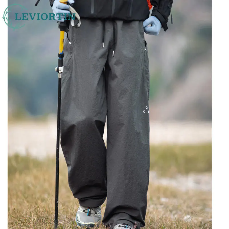 

Outdoor waterproof workwear casual pants, men's spring trendy brand texture silhouette functional curved knife paratrooper pants