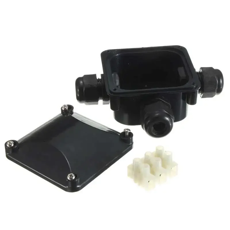 IP68 Tee Junction Box LED Outdoors Waterproof  T-type Branching 450V 24A 1 To 2 Waterproof Box for Buried Streetlights Connector image 4
