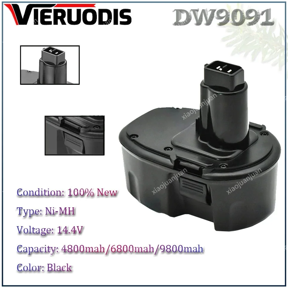 

Для Dewalt 14,4 В аккумулятор xrp Ni-MH 6800 мАч для замены DC9091 DW9091 DW9094 DE9031 DE9038 DE9091 DE9092 аккумуляторные электроинструменты