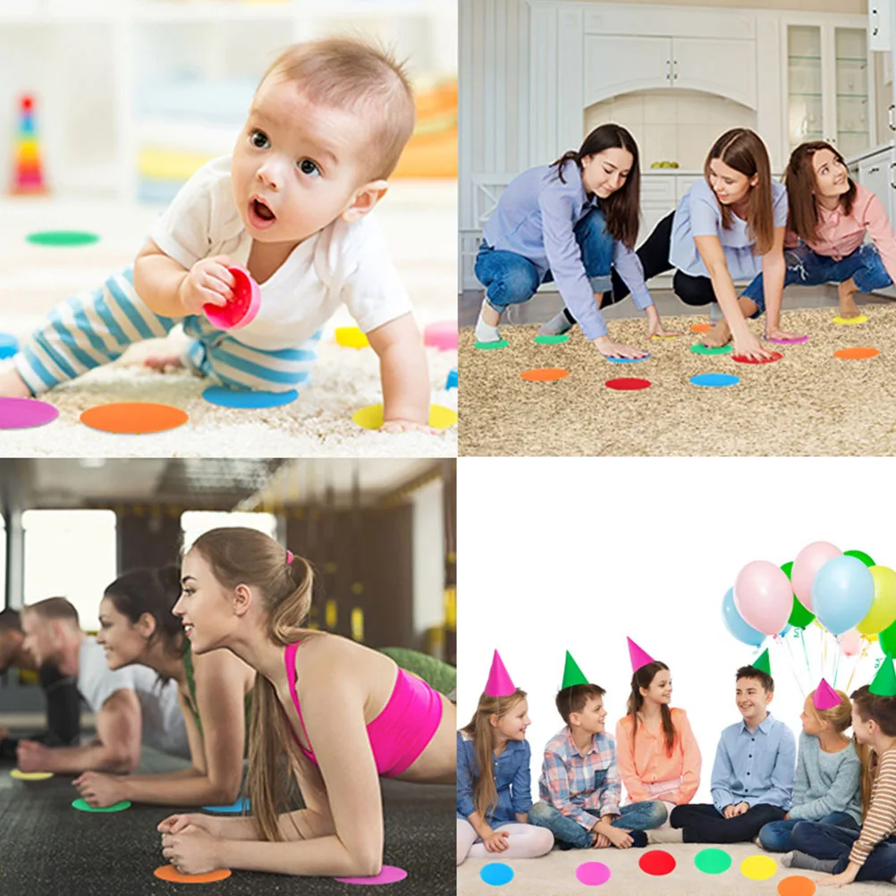 

24pcs Early Education Stickers Bright Carpet Markers Round Classroom Activity Kids Floor Dots Preschool Decorations Notebook