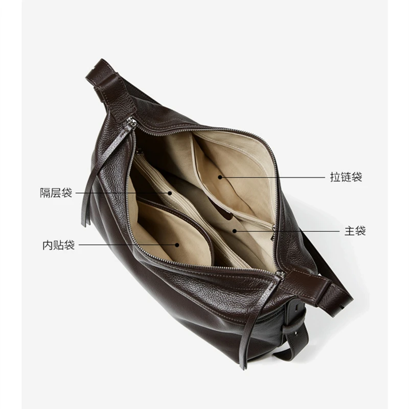 Toptrends خمر جلد طبيعي المتشرد حقائب كتف للنساء 2025 الفاخرة مصمم لينة Crossbody المحافظ مكتب حقائب سيدات