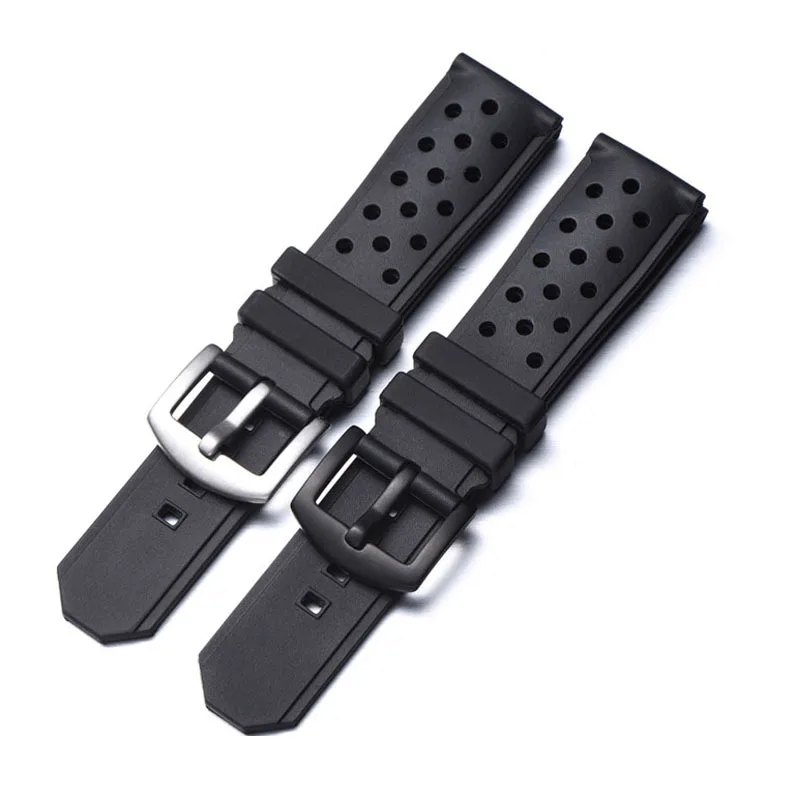 22mm Silicone Strap for Tag Heuer Racing F1 WAZ2113 Series Men Women Sport Wristband Universal Bracelet Diving Rubber Watch Band