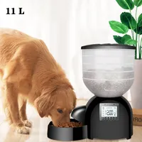 Automatic Pet Feeder for Dogs and Cats, Food Dispenser, Puppy Food Bowl, LCD Recording Time Setting Feeding Bowl, 11L