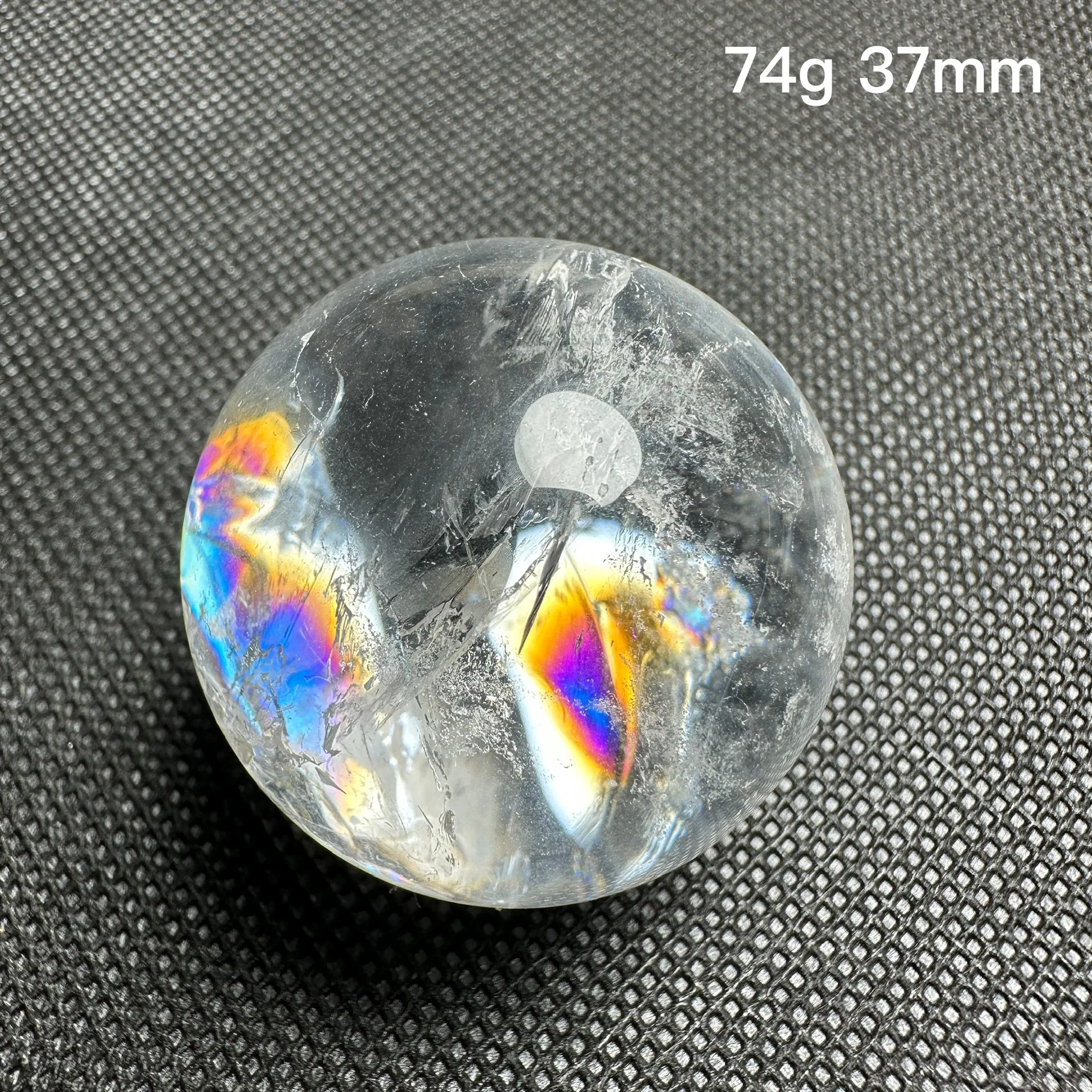 Natural Stone Clear Quartz Rock Crystal Ball Rainbow Quartz Sphere Polished Rock Feng Shui Decoration Gift Reiki Healing