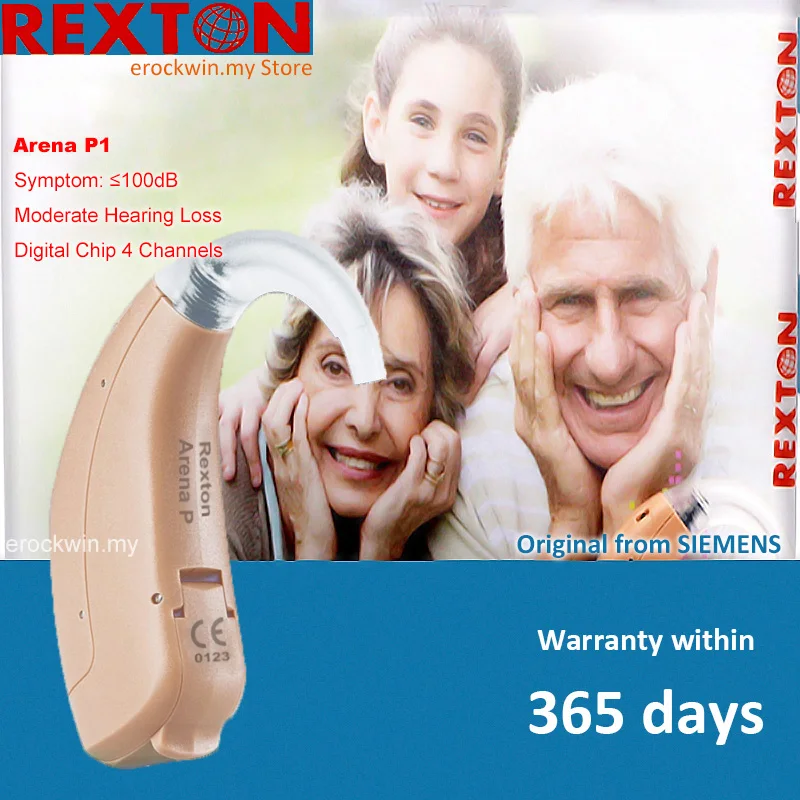 2024 Rexton Arena P1 P3 HP3 Mini Digital Hearing Aid 120db Sound Amplifier Wireless ear Aids for Elderly Moderate to Severe Loss