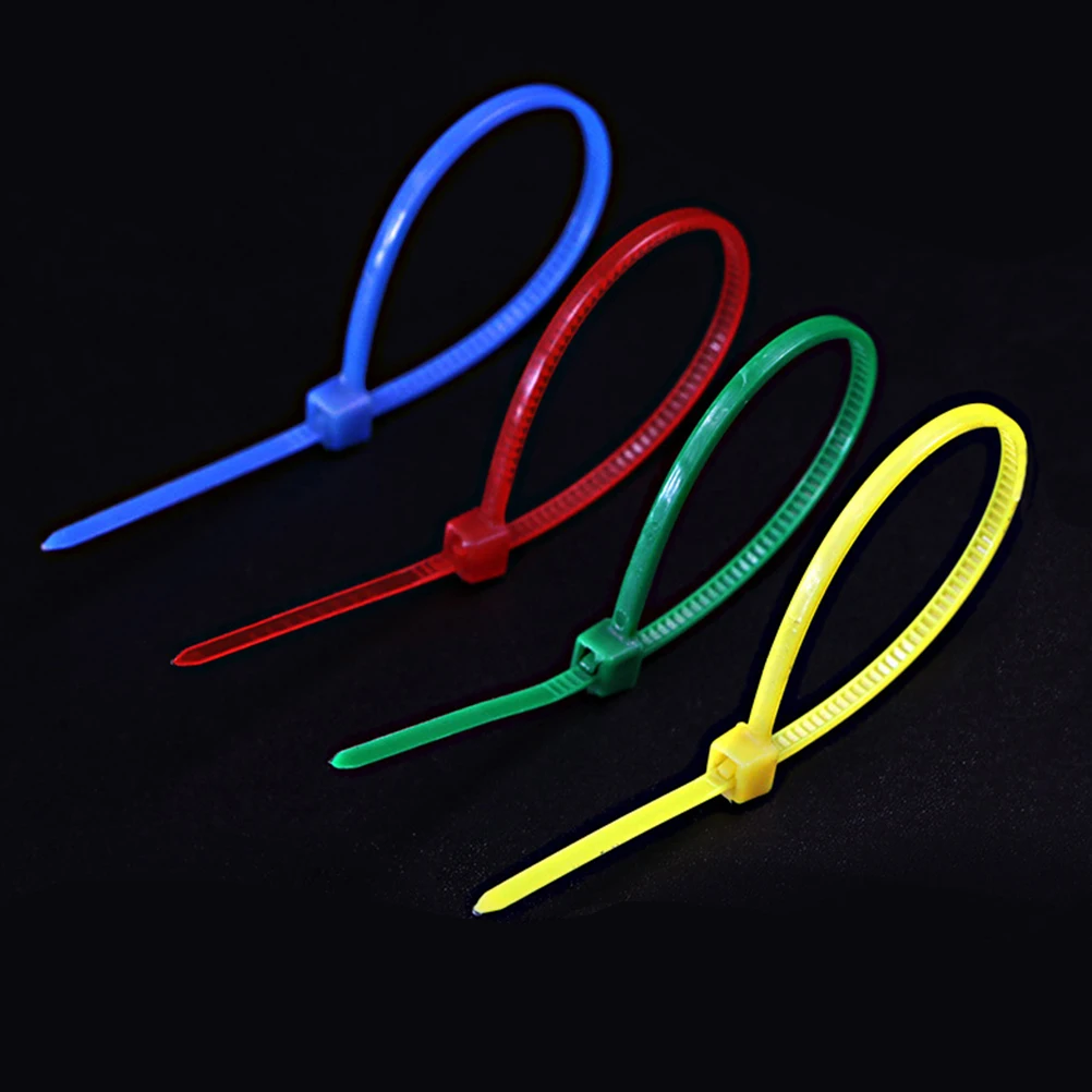 

1000pcs Self-Locking Cable Ties Nylon Wire Zip Ties Reusable Durable For Home Office Indoor Blue Rounded Edges Strong Tensile