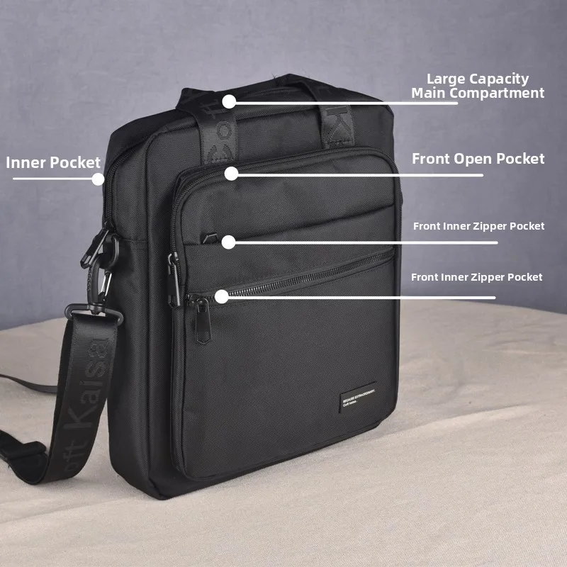 

Ox Fabric Men's oulder Bag Casual Commuter Crossbody Bag Busin Sle Single-Strap Soft Handle Polyester