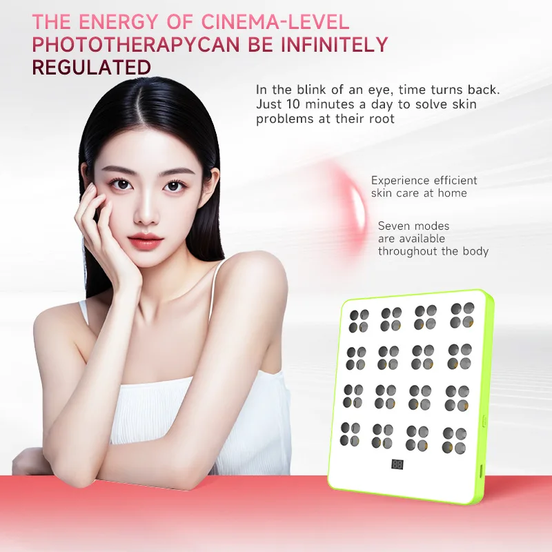 Panel de terapia de luz LED inalámbrico Terapia LED de fotones profesional para rostro y cuerpo Resultados brillantes de 7 días Spa en casa