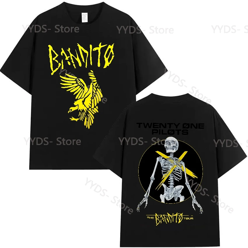 جديد عشرين طيارين Bandito تي شيرت الرجال النساء ريترو موضة القطن قصير الأكمام تيز الصيف ملابس غير رسمية س الرقبة بلايز