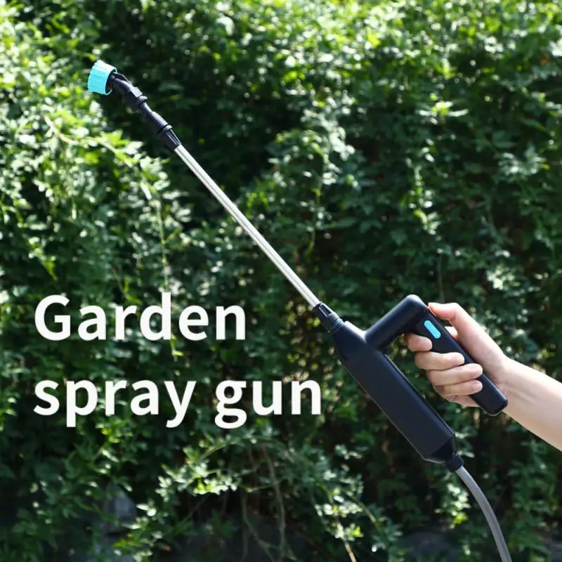 

Portable Electric Gardening Sprayer Irrigation Tool USB 2000mah Rechargeable Telescopic Handle with 6 Nozzles for Yard Plant