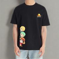 One Piece Anime T-Shirt Men Straw Hat Pirates D Luffy Manga Graphic Mens T Shirt Harajuku Short Sleeve Tops Men Clothing