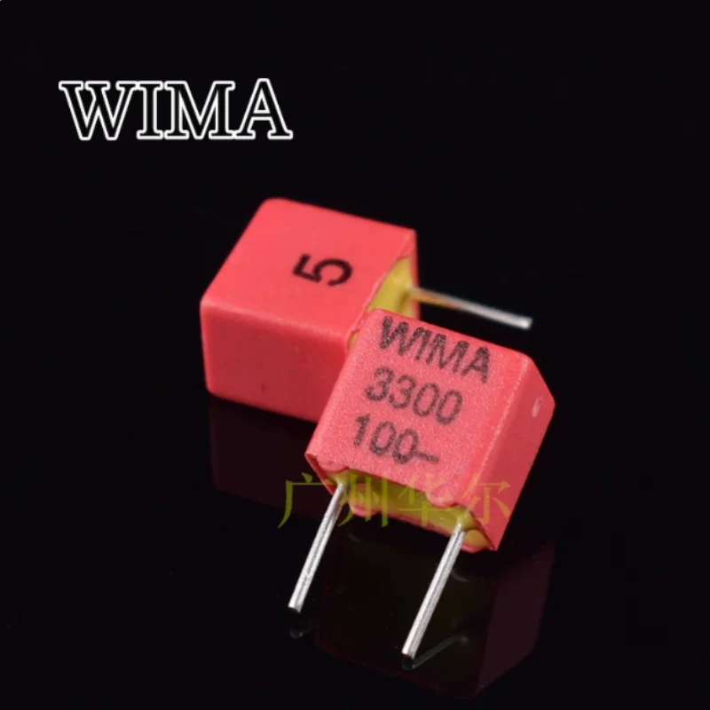 5pcs-100pcs Original licensed German WIMA 3300PF 332 100V WIMA capacitor FKP2 5%