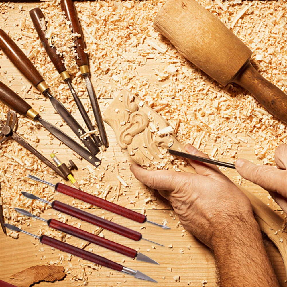 

Clay Sculpting Tools Ceramic Carving Knife Pottery Modeling Kit Lightweight Portable Wood Metal Crafts Storage Bag Gifts