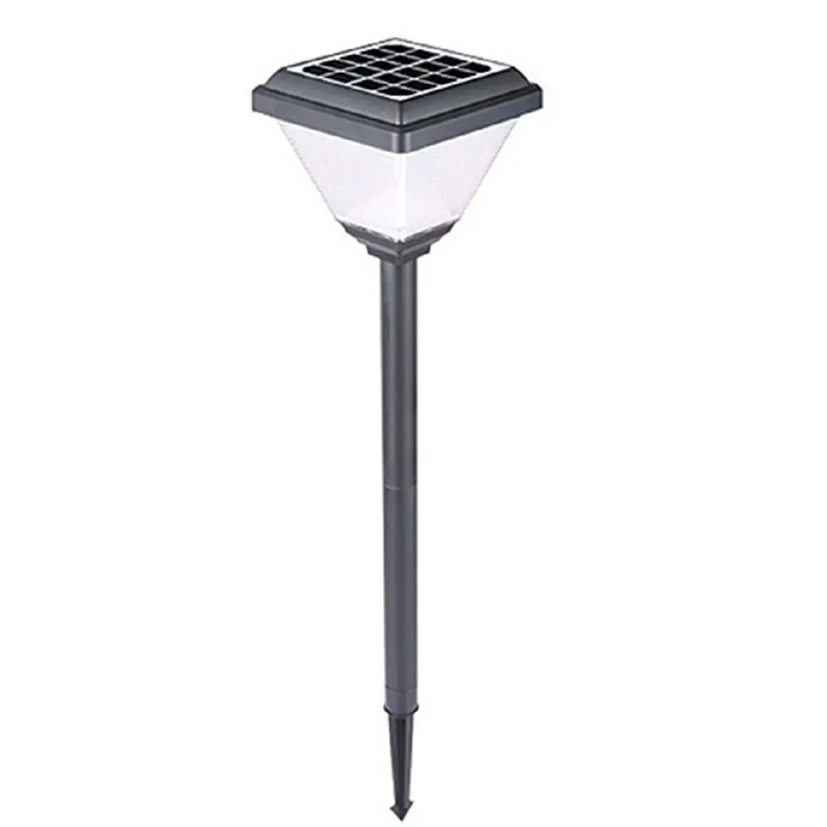 AA19 Modern New Solar Street Light Square ABS Outdoor Waterproof Courtyard Light Super Bright Garden Grass Led Lawn Lamp B