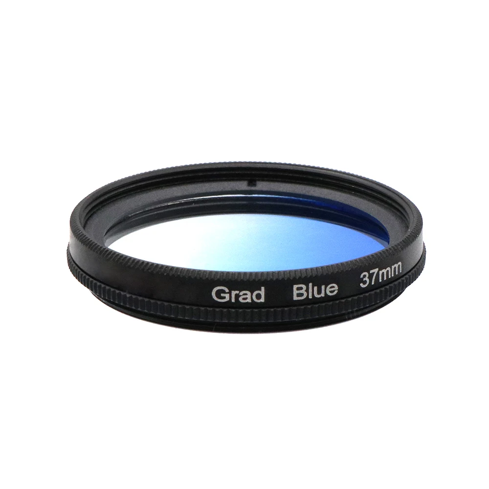 Filtro de Color graduado ultradelgado para Canon y Nikon, 37, 40,5, 43, 46, 49, 52, 55, 58, 62, 67, 72, 77, 82mm, rojo y morado