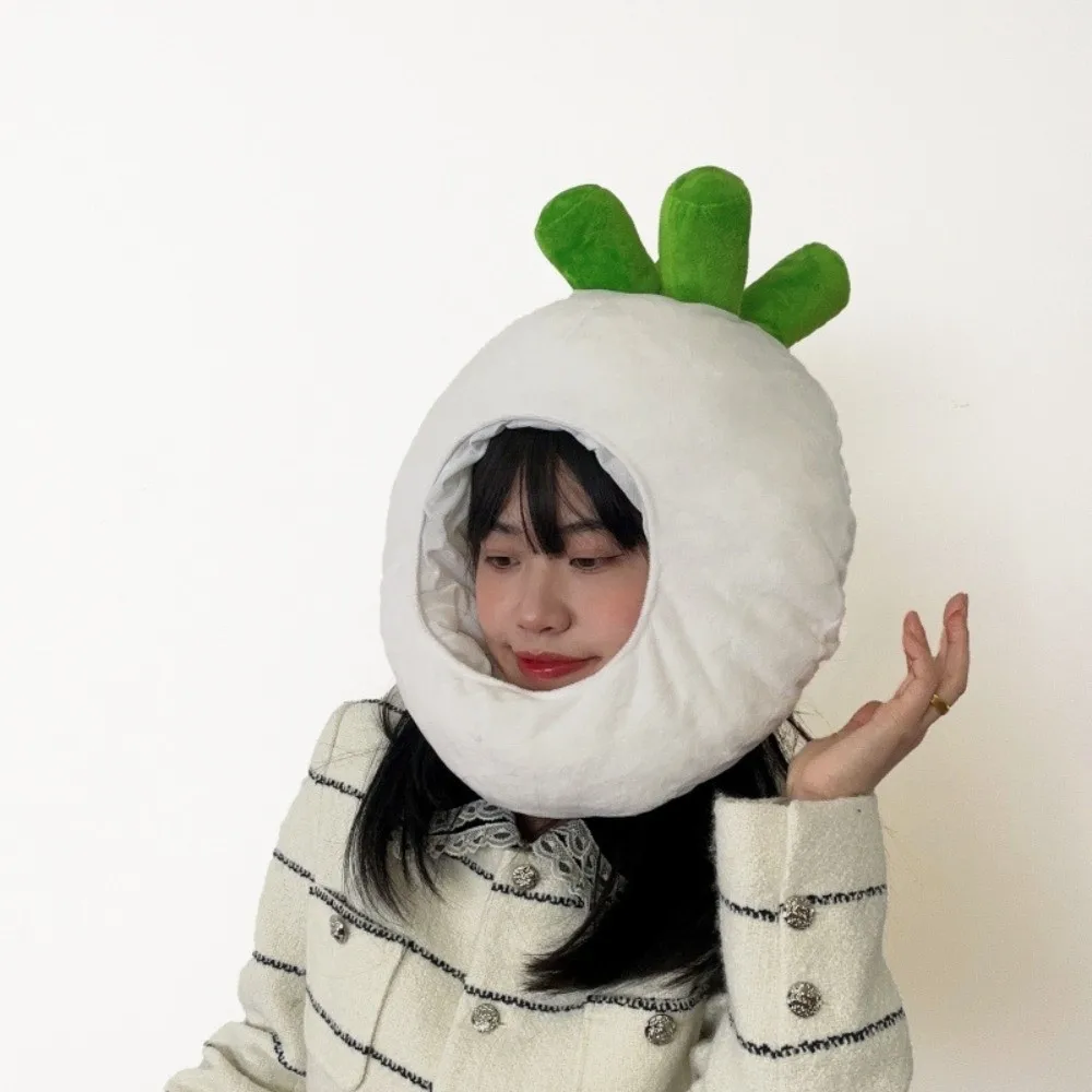 Corn Creative Fruit and Vegetable Hat Thick Soft Nutrition Month Hat Playful Funny Pullover Cap Photography Props