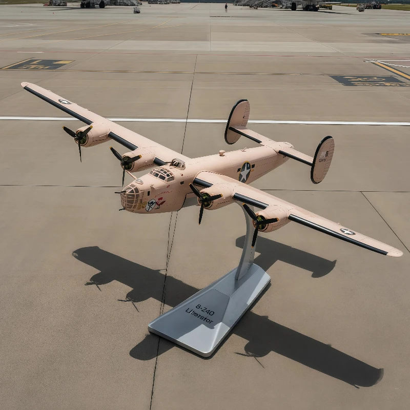 

Модель бомбардировщика B-24 Liberator, масштаб 1:72, из сплава и пенопласта, имитация военного самолета, коллекционная игрушка для авиационных энтузиастов, для демонстрации