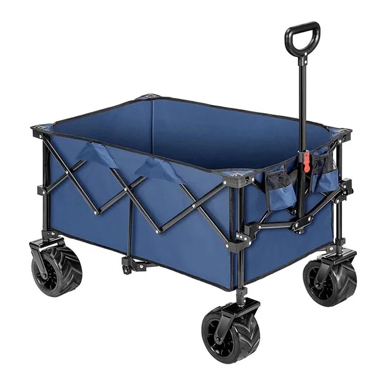 Outdoor Collapsible Folding Utility Foldable Garden Camping Trolley Wagon