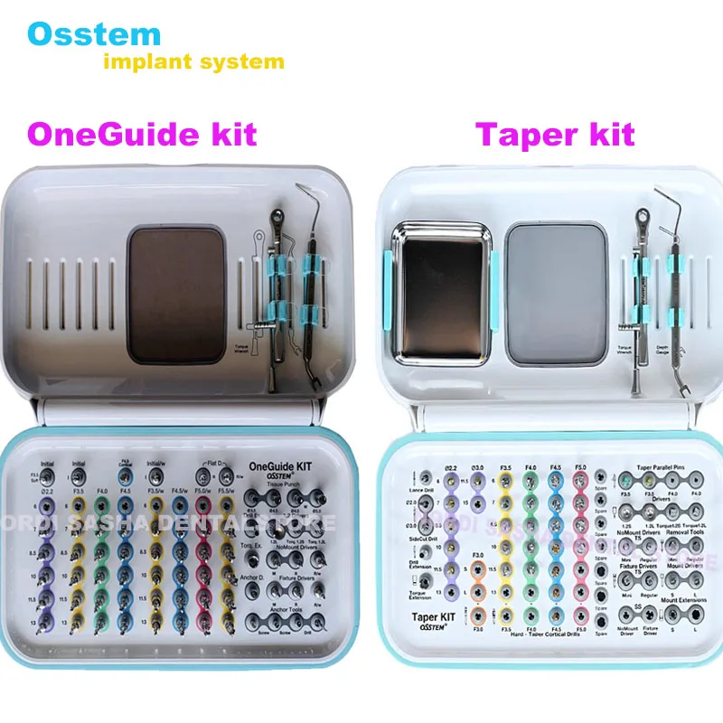 Basic Implant Tool Taper Kit Osstem OneGuide Kit Dental Implant Drill Guide/Implant positioning Kit /Titanium Guide Surgery Pins