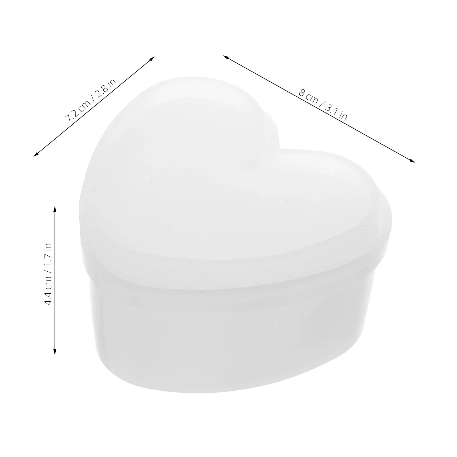 5Pcs Resin Silicone Box Molds Heart Hexagon Square Shapes DIY Storage Craft Casting Jewelry Tray Hexagon Molds for Resin