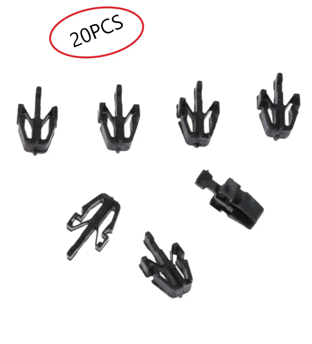 

New Useful Car Auto Clips Fasteners Push Width 13mm 20x Accessories B09250715 Length 22mm Part Number MB153825