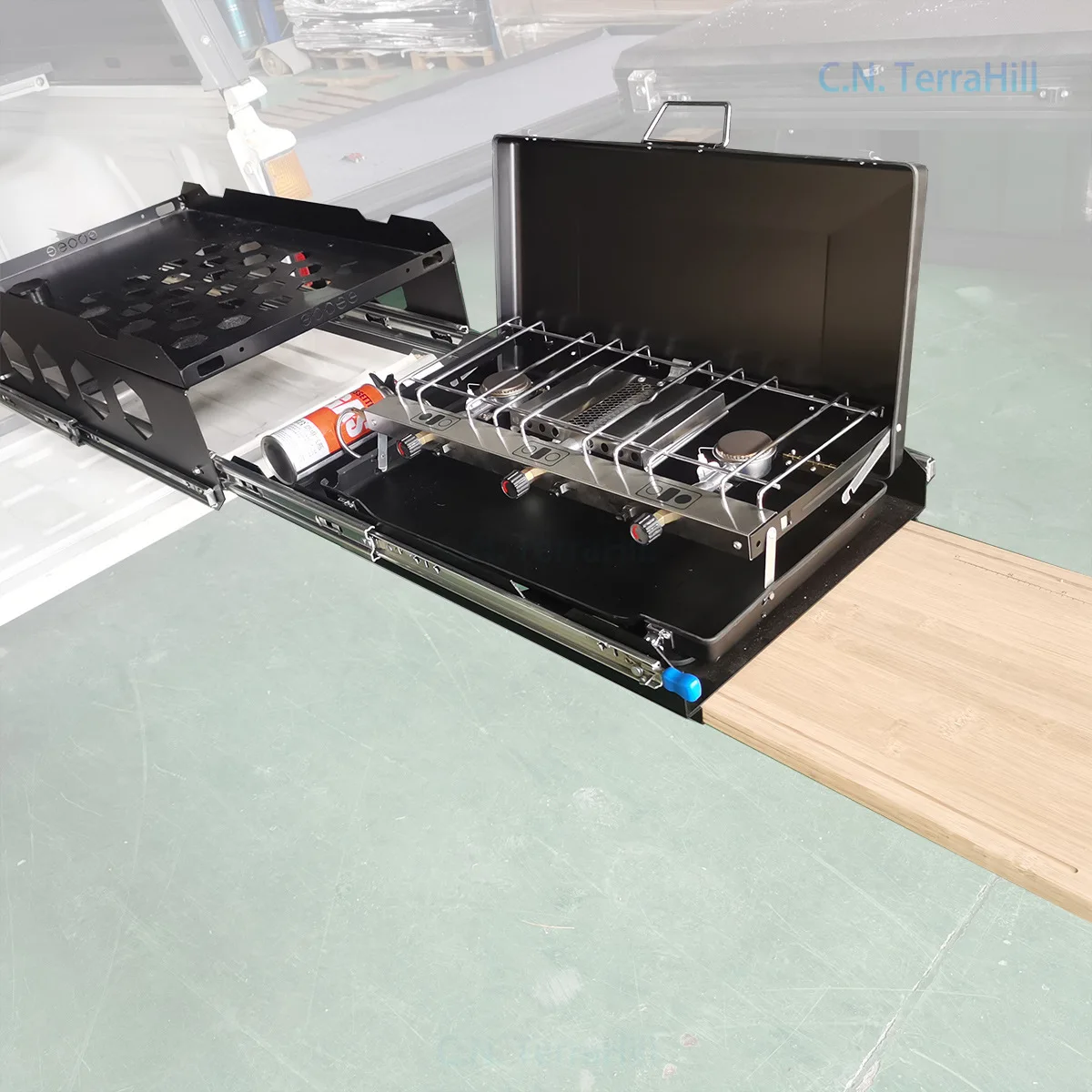 Portable Camping Kitchen System Modular Outdoor Car Organizer Camping Cook Station