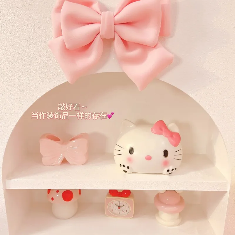 2025 hello kitty anime kawaii miniso ins caso de armazenamento de papel bonito dos desenhos animados nova caixa de tecido decoração de mesa presentes para crianças