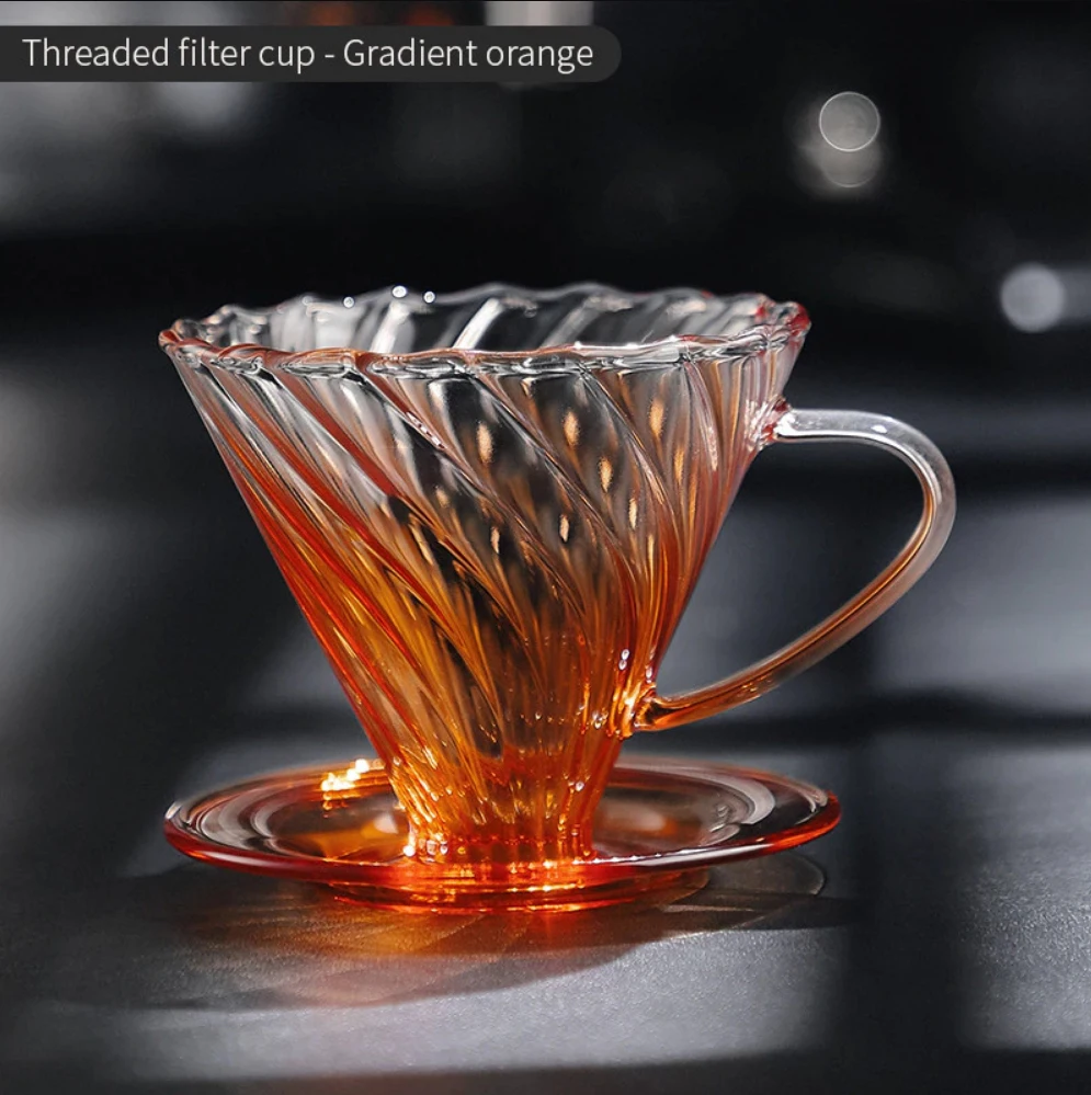 

Набор кофеварки Pour Over Набор для заваривания кофе Поделительный горшок из боросиликатного стекла V 60 Набор капельниц Кофейный сервер с фильтром для кофе V02