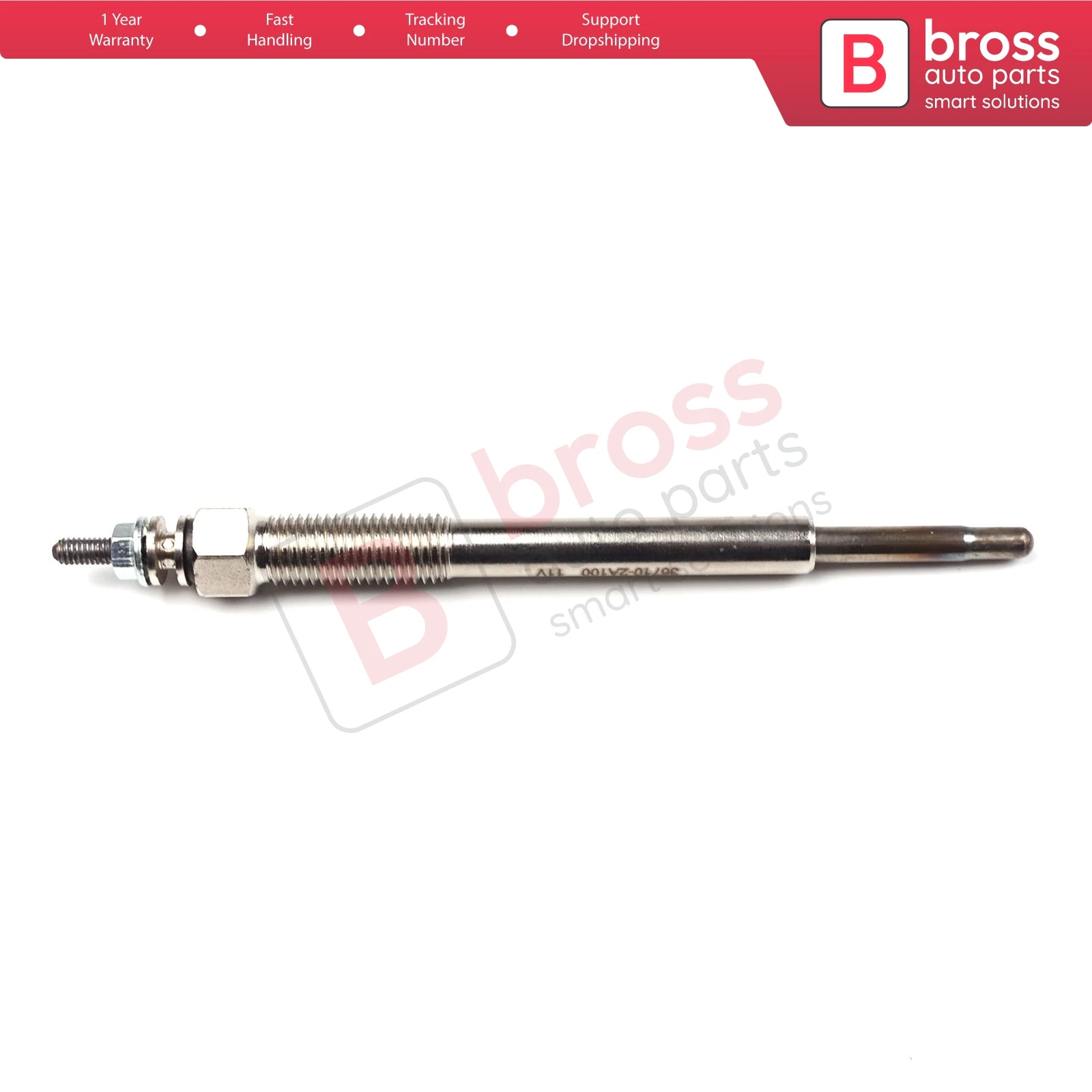 Bross Auto Parts BGP60 1 Piece Heater Glow Plugs GJ1135KI, 0100226522 for Kia Hyundai 1.1-1.4-1.6 CRDI Ship From Turkey