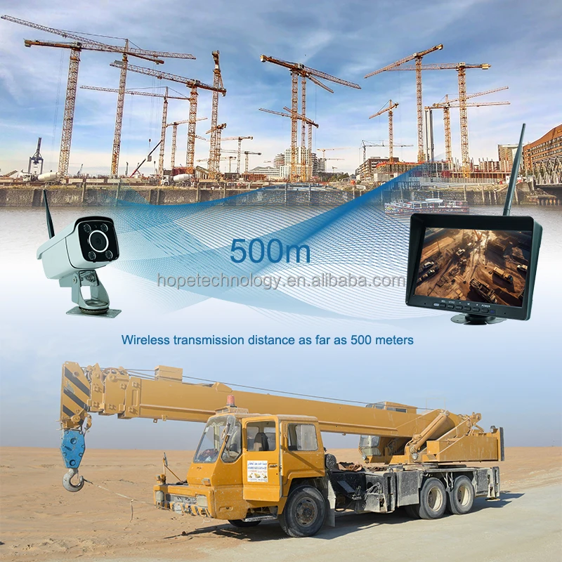 10.1 Inch CCTV Wireless Camera System WIFI Outdoor With DVR Monitoring for Trucks Van Forklift RV