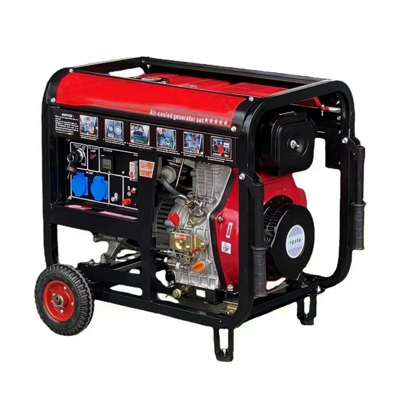 3kw 4kw 5kw portable open type diese l generator set price for 6kva 6 kva 5 kw diese l generators