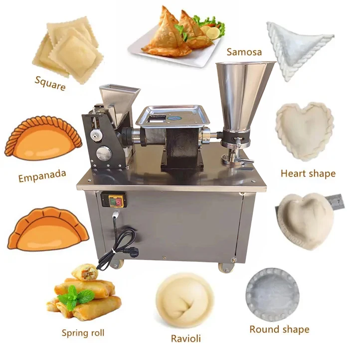 

2024 Grain Product Making Machines/Automatic Samosa Dumpling Empanada Spring Roll Pierogi Pelmeni Making Machine