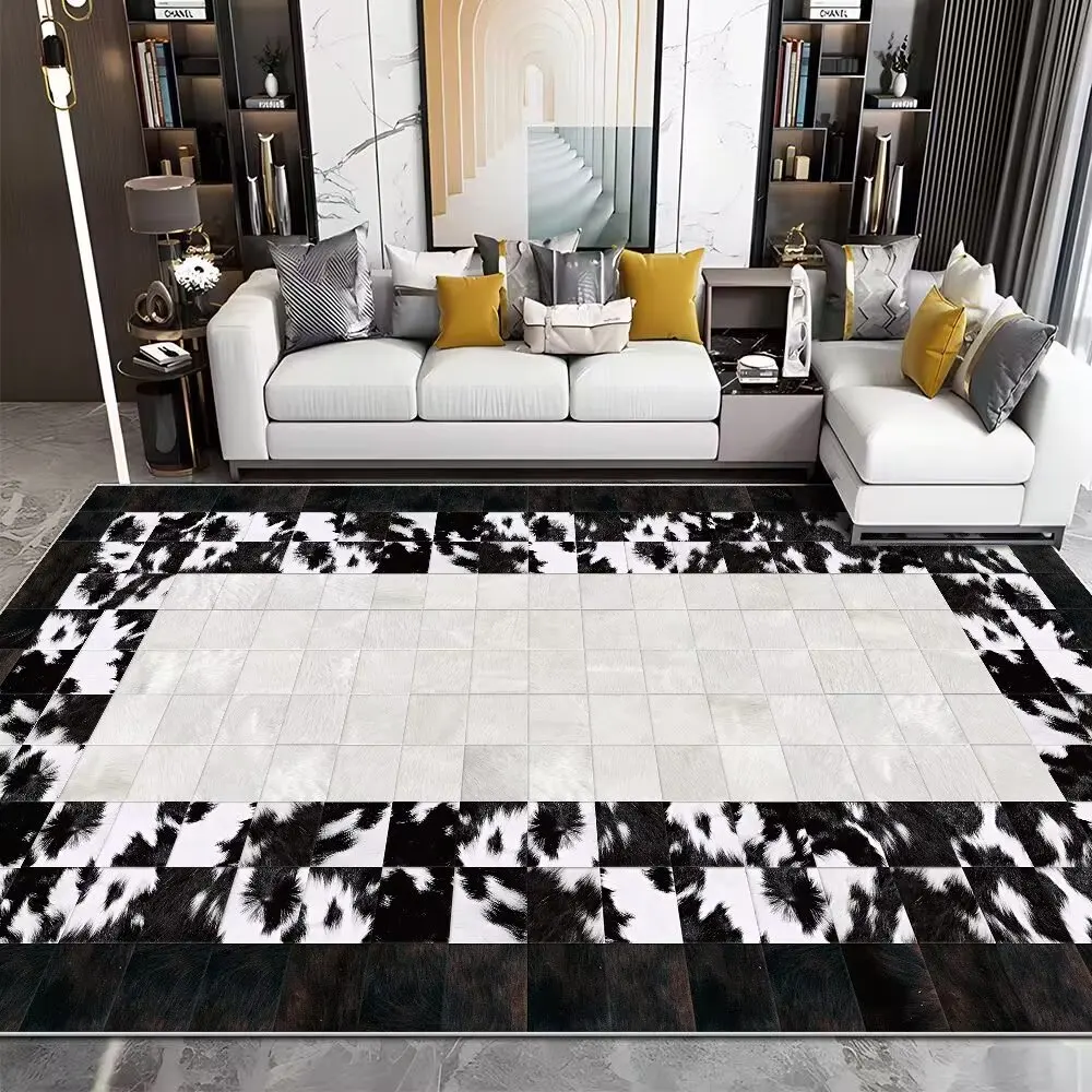 Abstract Carpets for Living Room Home Decoration Floor Mat Light Luxury Sofa Area Rugs Modern Bedroom Cloakroom Carpet Washable