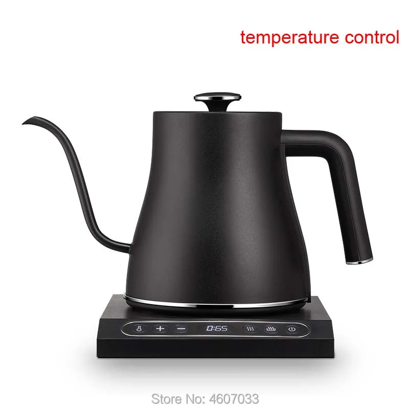 

0.8L Stainless Steel electric kettle With insulation coffee pot constant temperature control mini Gooseneck long nozzle teapot