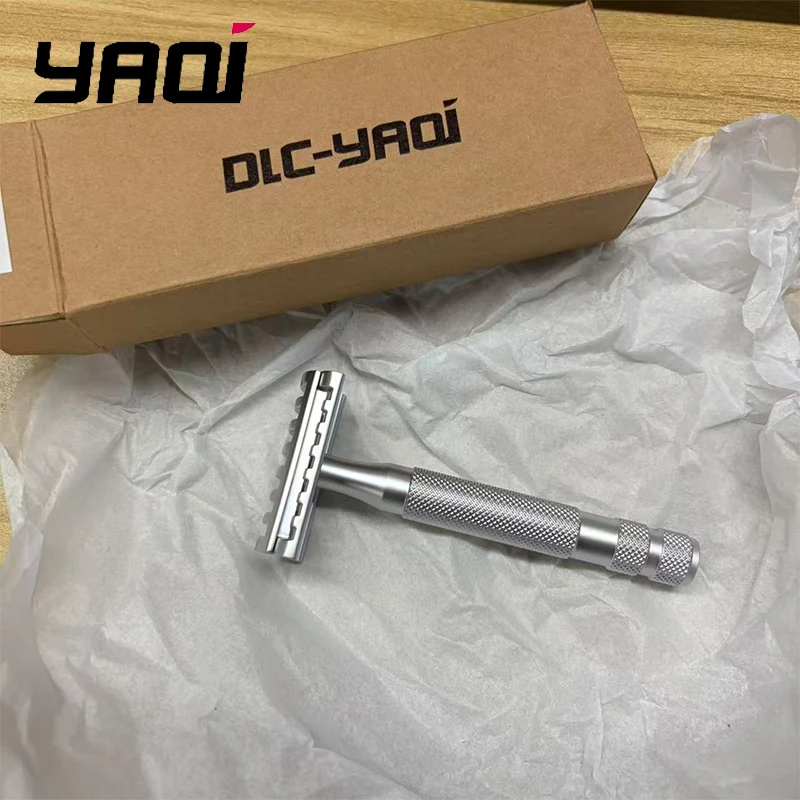 

2026 Flash Sale YAQI KNIGHT-HELMET razor Head Stainless Steel Handle DE Safety Razor for Men